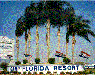 Camp Florida Resort Entrance